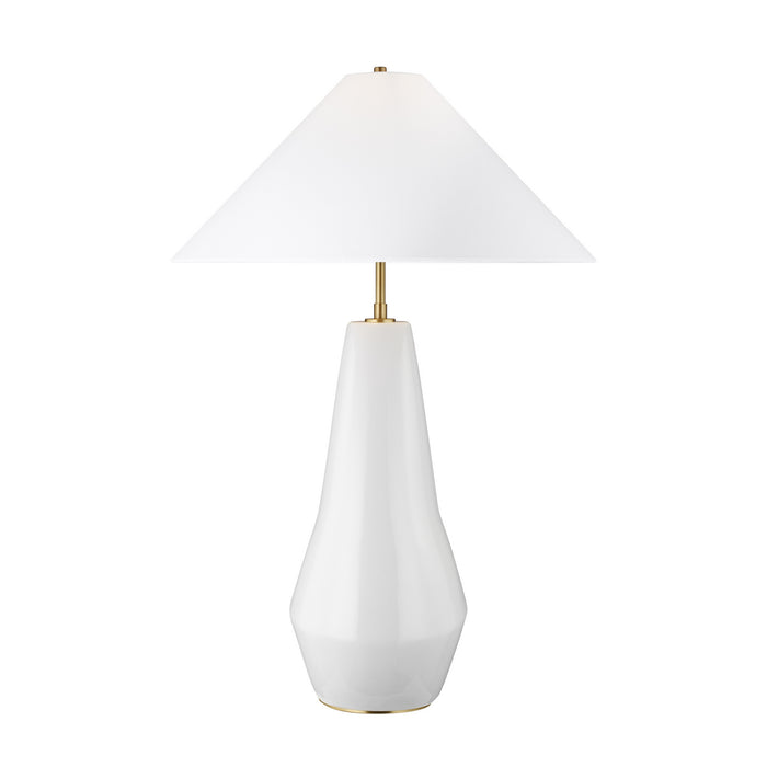 Visual Comfort Studio KT1231ARC1 One Light Table Lamp, Arctic White