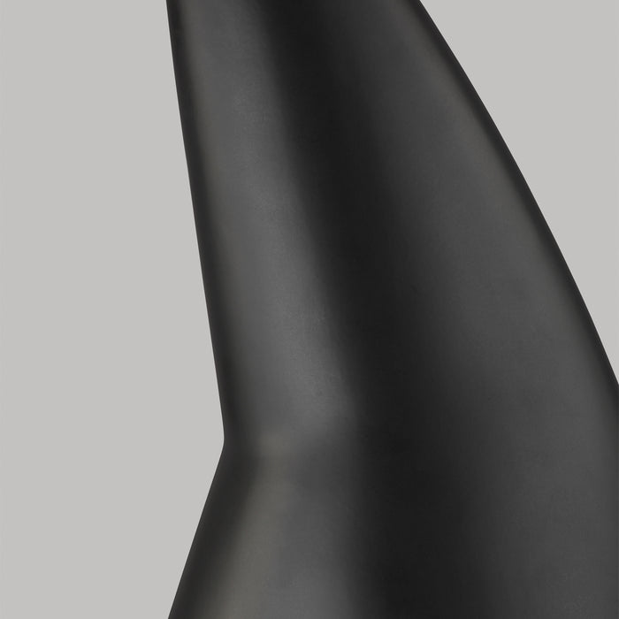 Visual Comfort Studio KT1231COL1 One Light Table Lamp, Coal