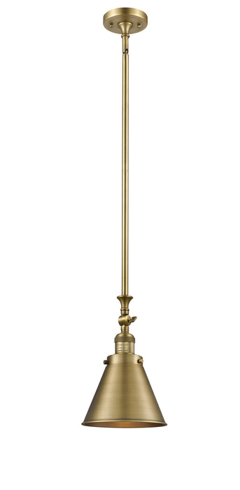 Innovations 206-BB-M13-BB One Light Mini Pendant, Brushed Brass