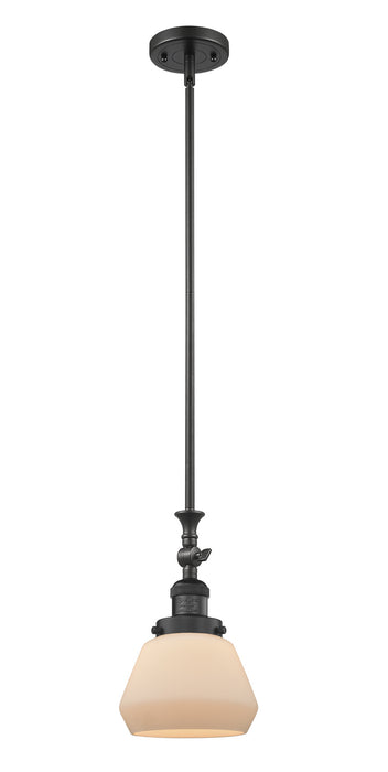 Innovations 206-BK-G171 One Light Mini Pendant, Matte Black