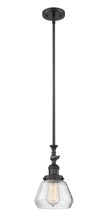 Innovations 206-BK-G172 One Light Mini Pendant, Matte Black