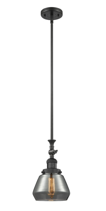 Innovations 206-BK-G173 One Light Mini Pendant, Matte Black