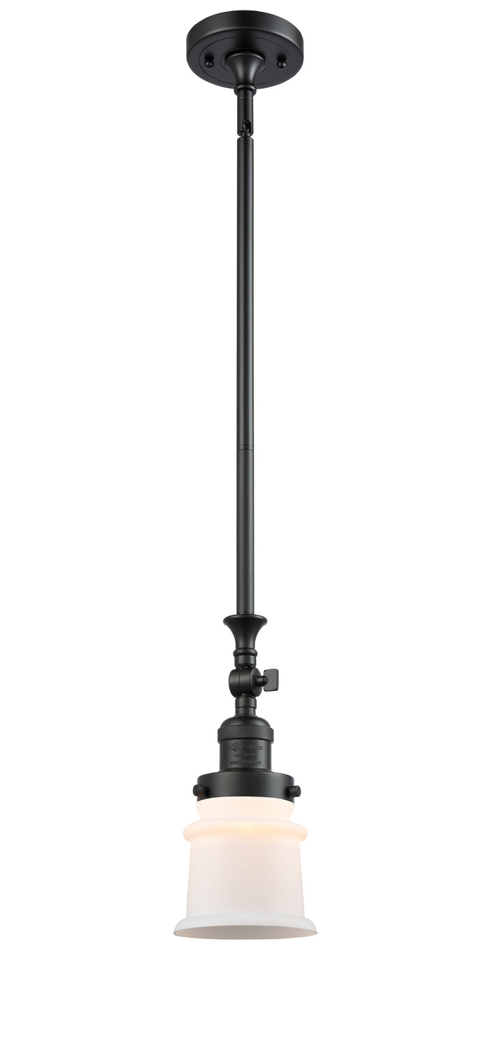 Innovations 206-BK-G181S One Light Mini Pendant, Matte Black