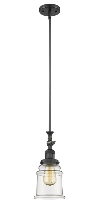 Innovations 206-BK-G182 One Light Mini Pendant, Matte Black