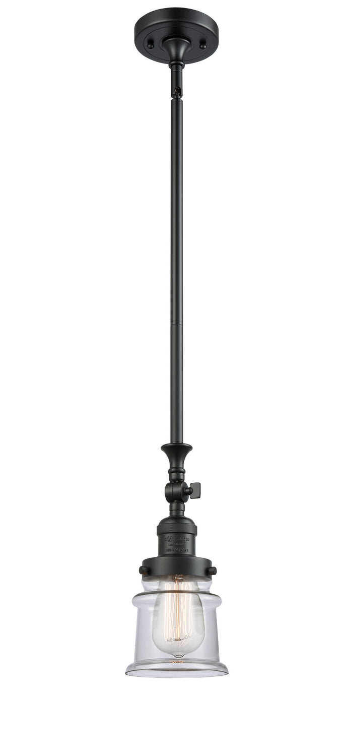Innovations 206-BK-G182S One Light Mini Pendant, Matte Black