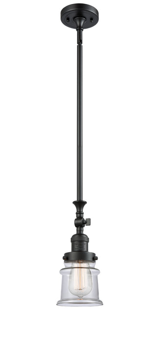 Innovations 206-BK-G182S One Light Mini Pendant, Matte Black