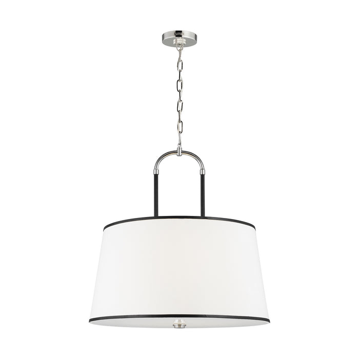 Visual Comfort Studio LP1024PN Four Light Pendant, Polished Nickel
