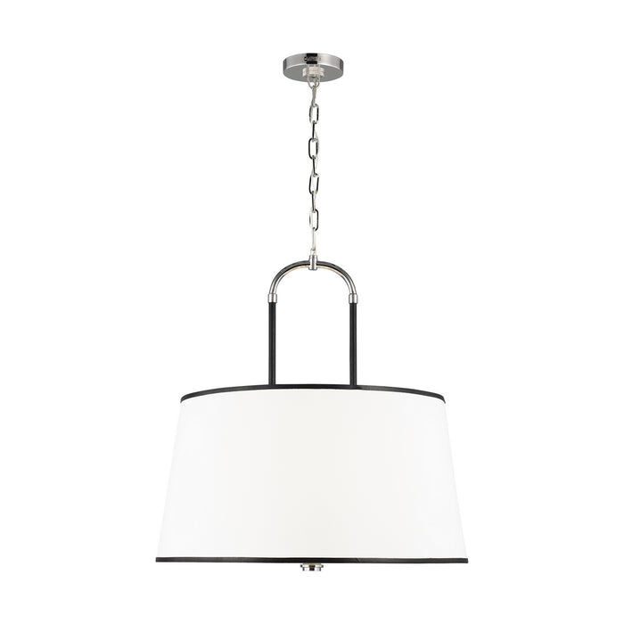 Visual Comfort Studio LP1024PN Four Light Pendant, Polished Nickel