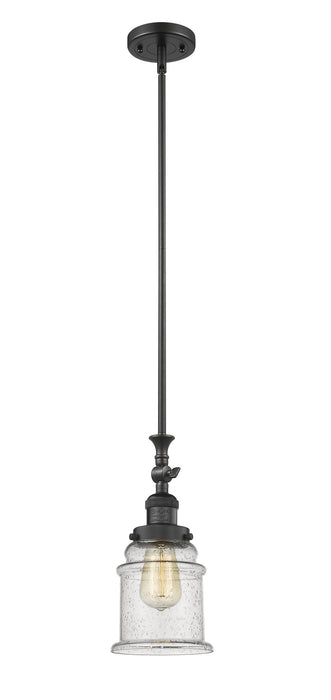 Innovations 206-BK-G184 One Light Mini Pendant, Matte Black