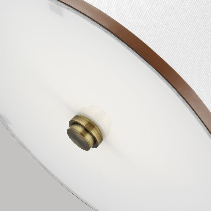 Visual Comfort Studio LP1031TWB One Light Pendant, Time Worn Brass