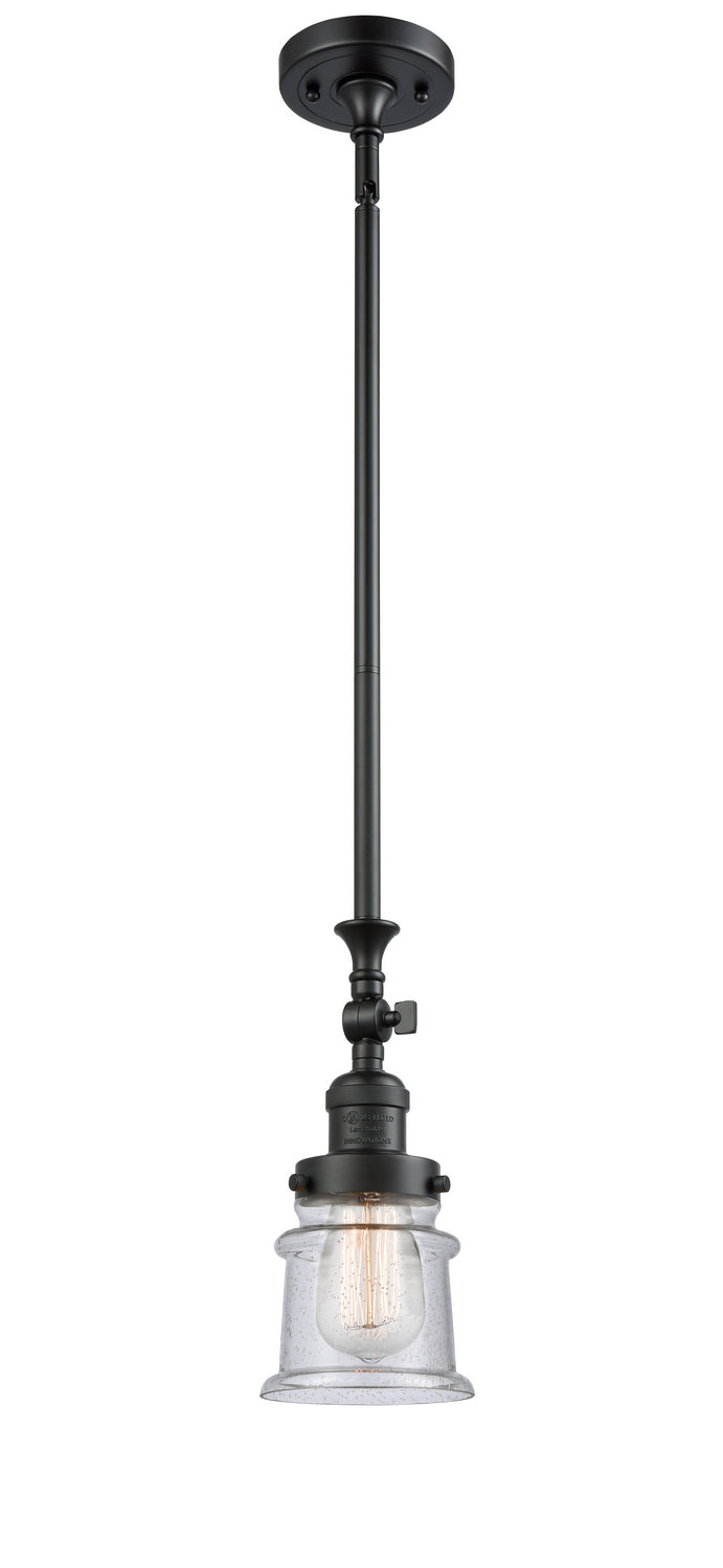 Innovations 206-BK-G184S One Light Mini Pendant, Matte Black