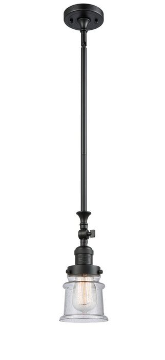 Innovations 206-BK-G184S One Light Mini Pendant, Matte Black