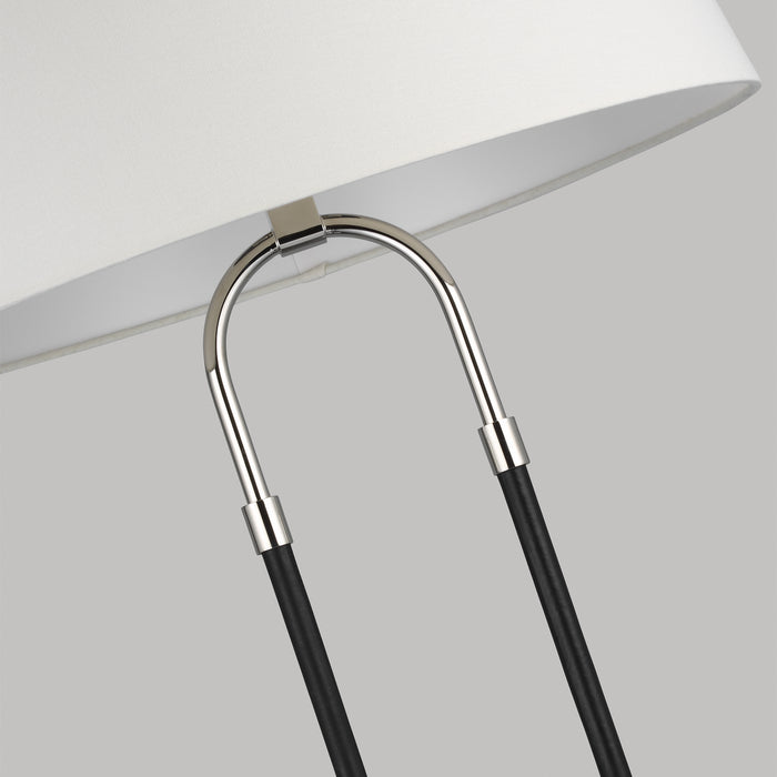 Visual Comfort Studio LT1031PN1 One Light Floor Lamp, Polished Nickel