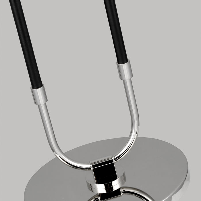 Visual Comfort Studio LT1031PN1 One Light Floor Lamp, Polished Nickel