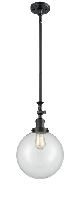 Innovations 206-BK-G202-10 One Light Mini Pendant, Matte Black