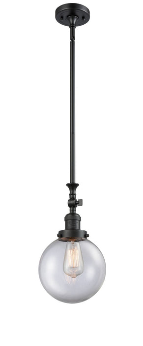 Innovations 206-BK-G202-8-LED LED Mini Pendant, Matte Black