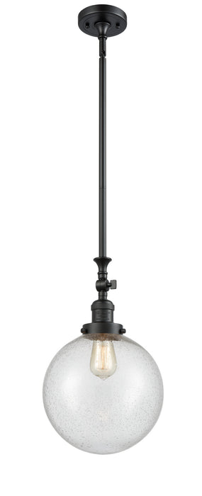 Innovations 206-BK-G204-10 One Light Mini Pendant, Matte Black