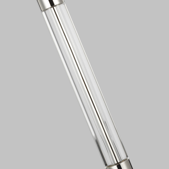 Visual Comfort Studio LT1041PN1 One Light Buffet Lamp, Polished Nickel