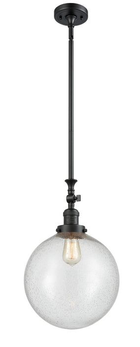 Innovations 206-BK-G204-12 One Light Mini Pendant, Matte Black
