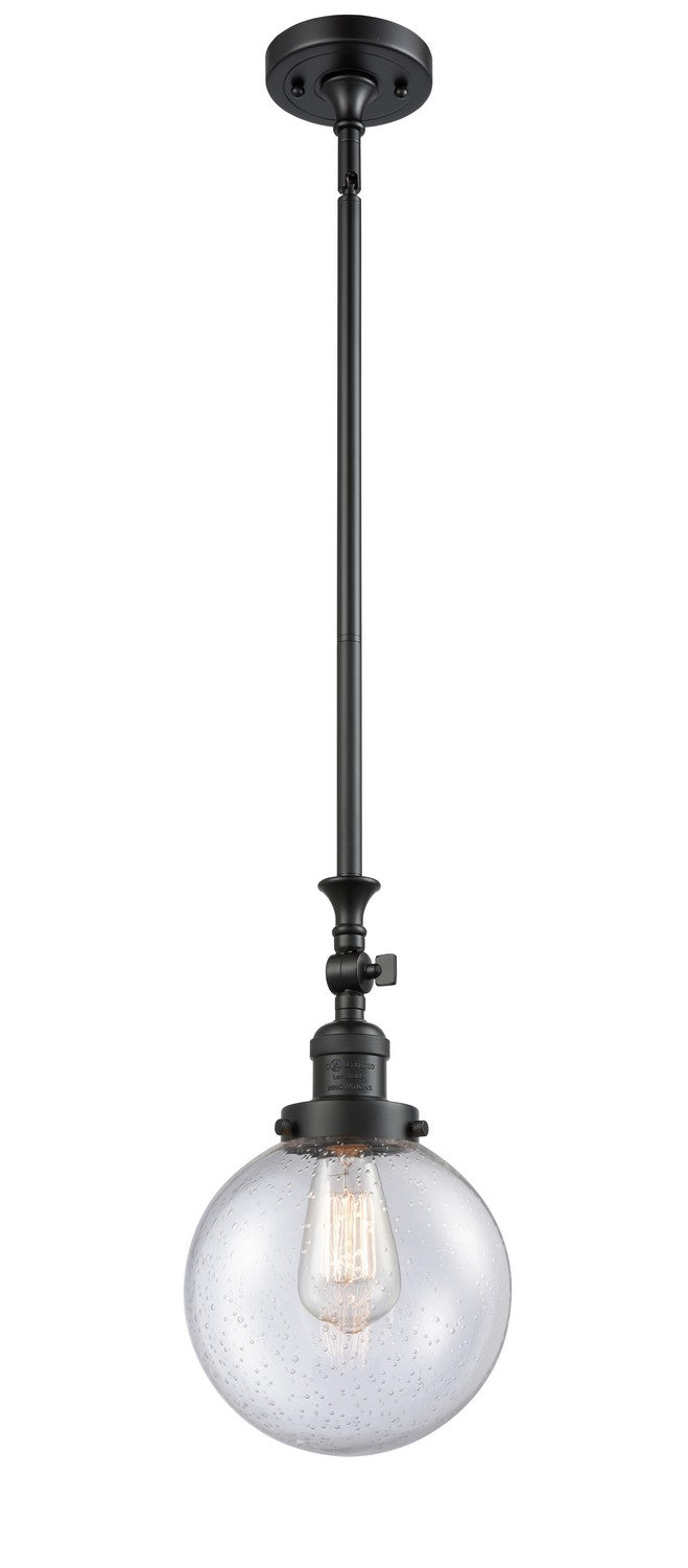 Innovations 206-BK-G204-8-LED LED Mini Pendant, Matte Black
