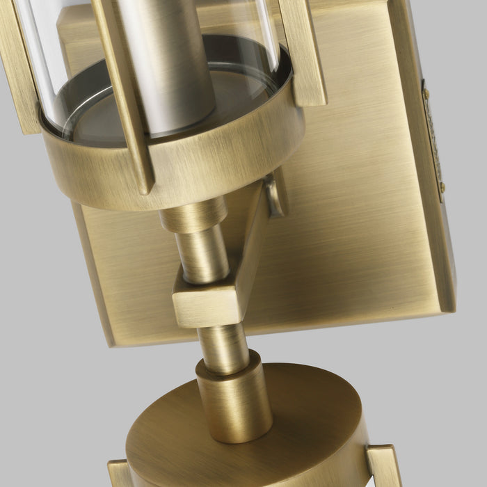 Visual Comfort Studio LV1002TWB Two Light Wall Sconce, Time Worn Brass