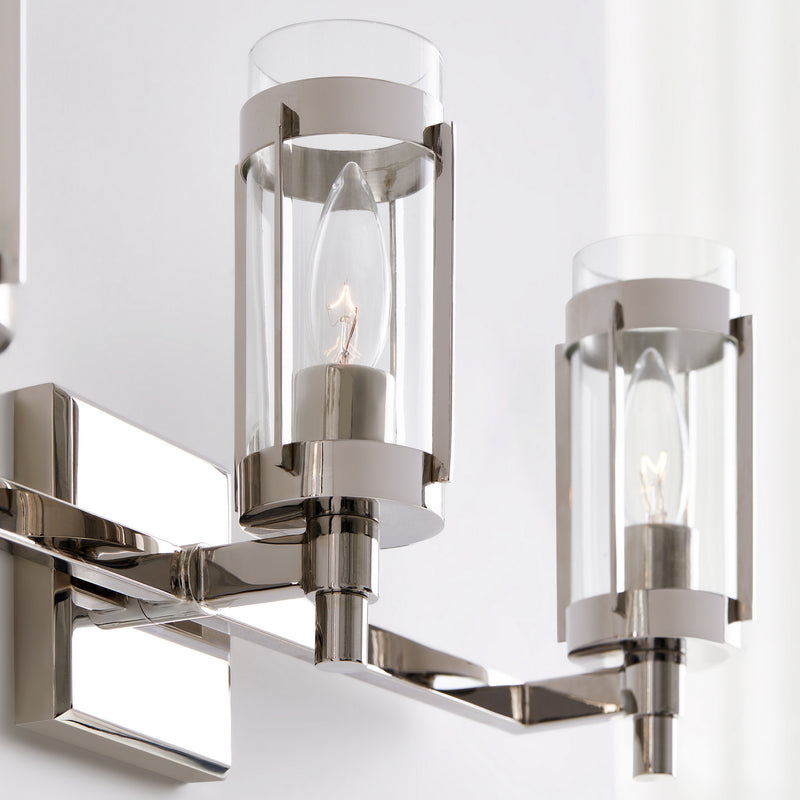 Visual Comfort Studio LV1023PN Three Light Vanity, Polished Nickel