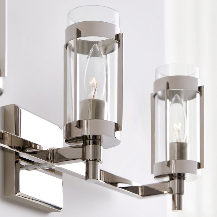 Visual Comfort Studio LV1023PN Three Light Vanity, Polished Nickel