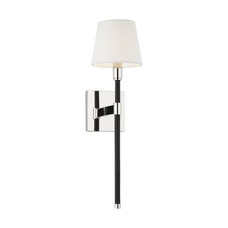 Visual Comfort Studio LW1011PN One Light Wall Sconce, Polished Nickel