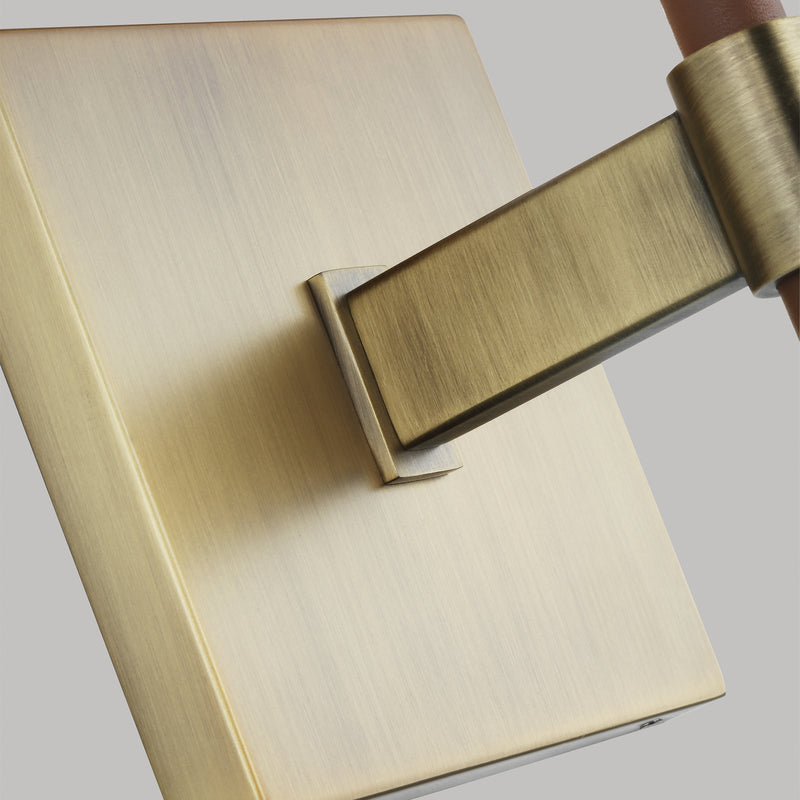 Visual Comfort Studio LW1011TWB One Light Wall Sconce, Time Worn Brass