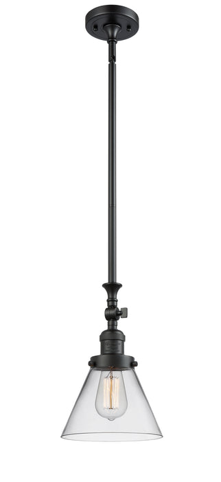 Innovations 206-BK-G42 One Light Mini Pendant, Matte Black