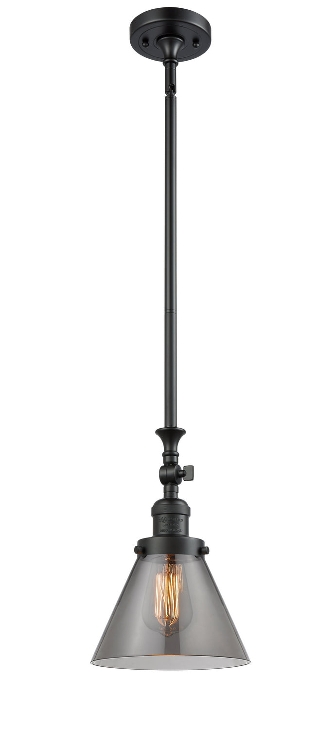 Innovations 206-BK-G43 One Light Mini Pendant, Matte Black