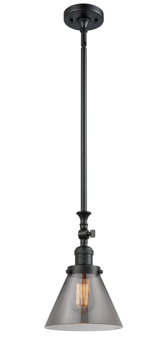 Innovations 206-BK-G43 One Light Mini Pendant, Matte Black