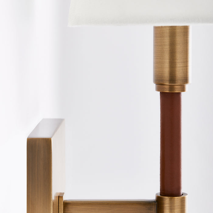 Visual Comfort Studio LW1022TWB Two Light Wall Sconce, Time Worn Brass