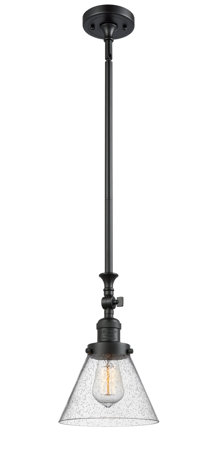 Innovations 206-BK-G44 One Light Mini Pendant, Matte Black