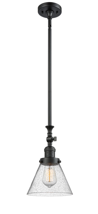 Innovations 206-BK-G44 One Light Mini Pendant, Matte Black