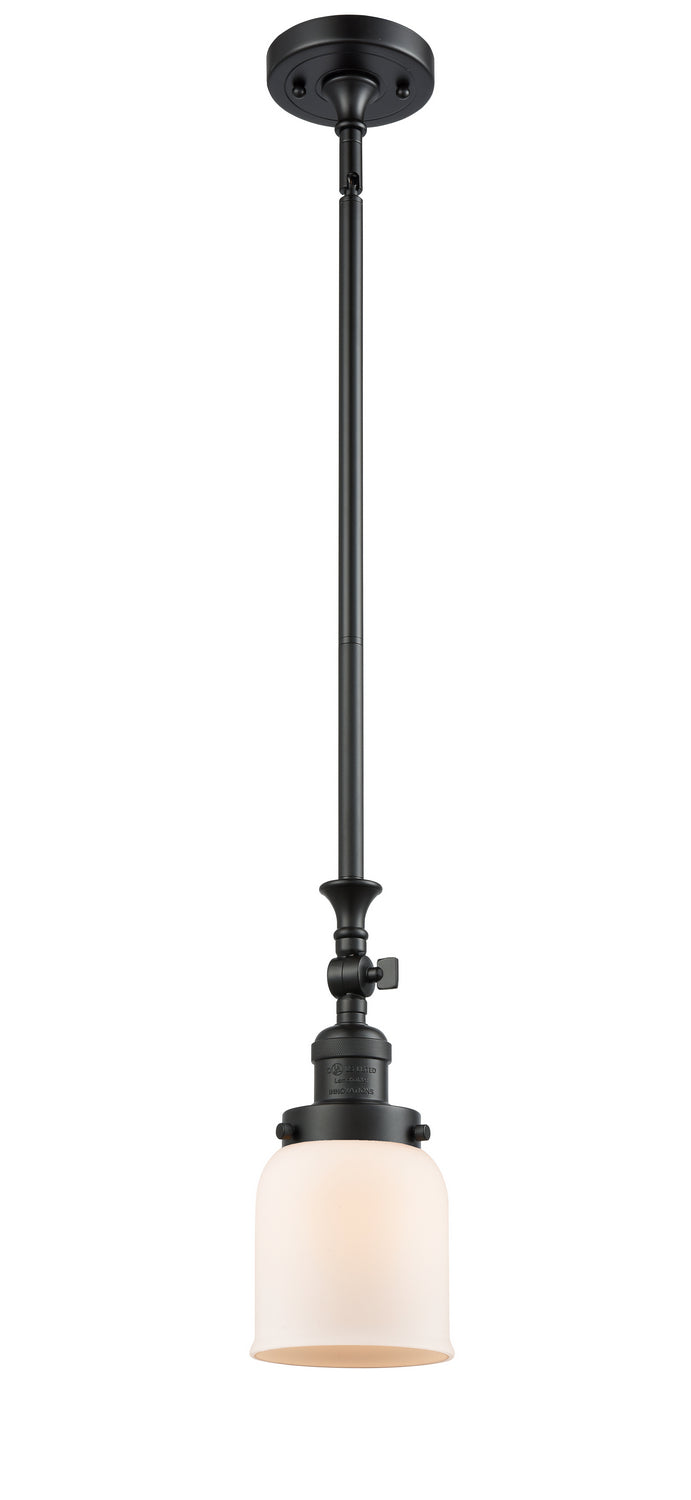 Innovations 206-BK-G51 One Light Mini Pendant, Matte Black