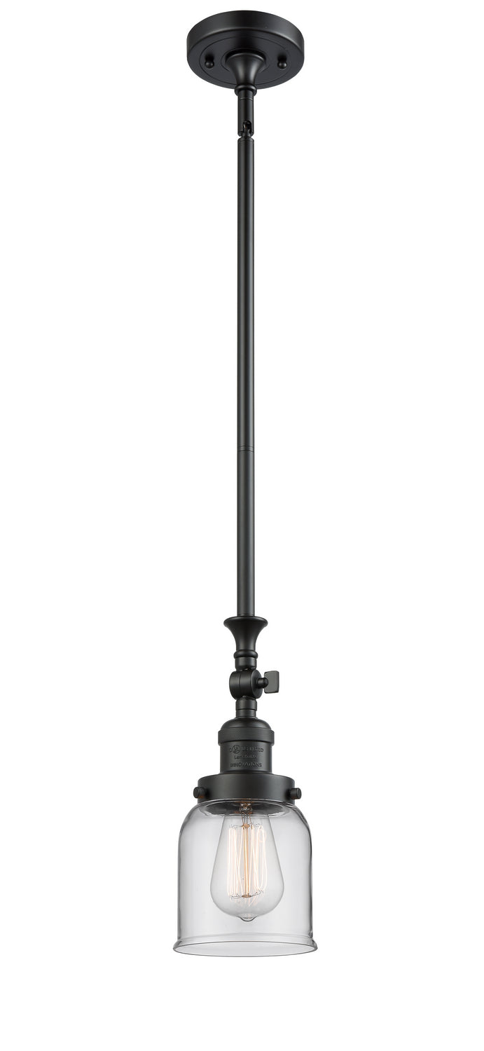 Innovations 206-BK-G52 One Light Mini Pendant, Matte Black