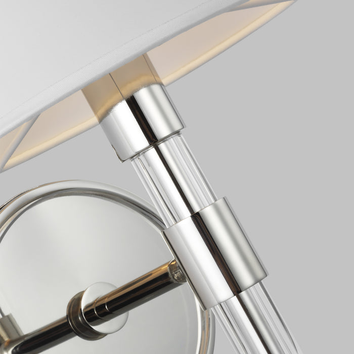 Visual Comfort Studio LW1041PN One Light Wall Sconce, Polished Nickel