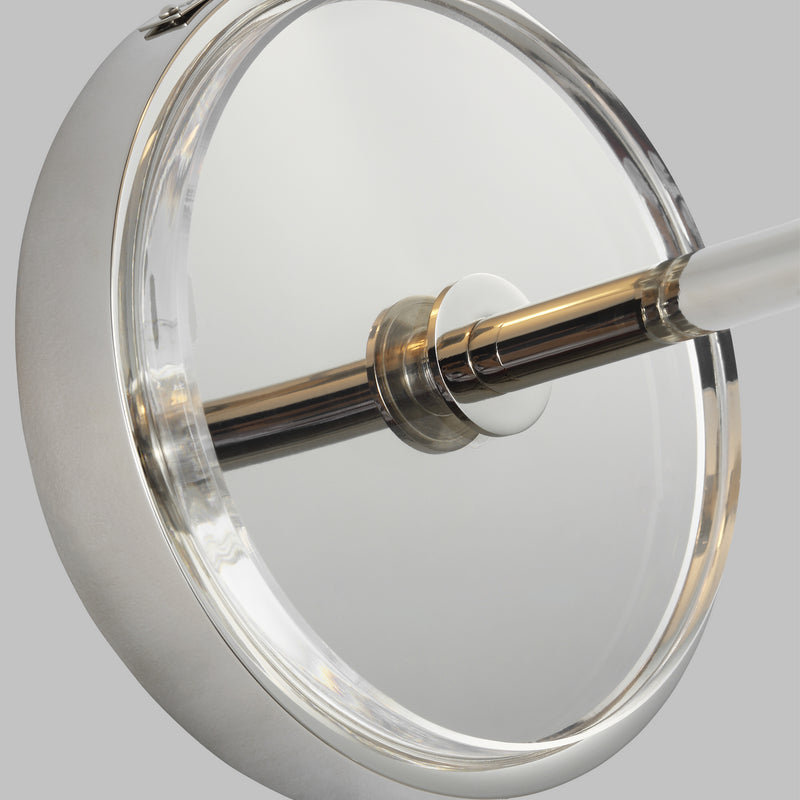 Visual Comfort Studio LW1041PN One Light Wall Sconce, Polished Nickel