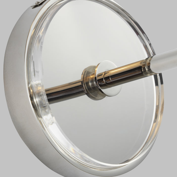 Visual Comfort Studio LW1041PN One Light Wall Sconce, Polished Nickel