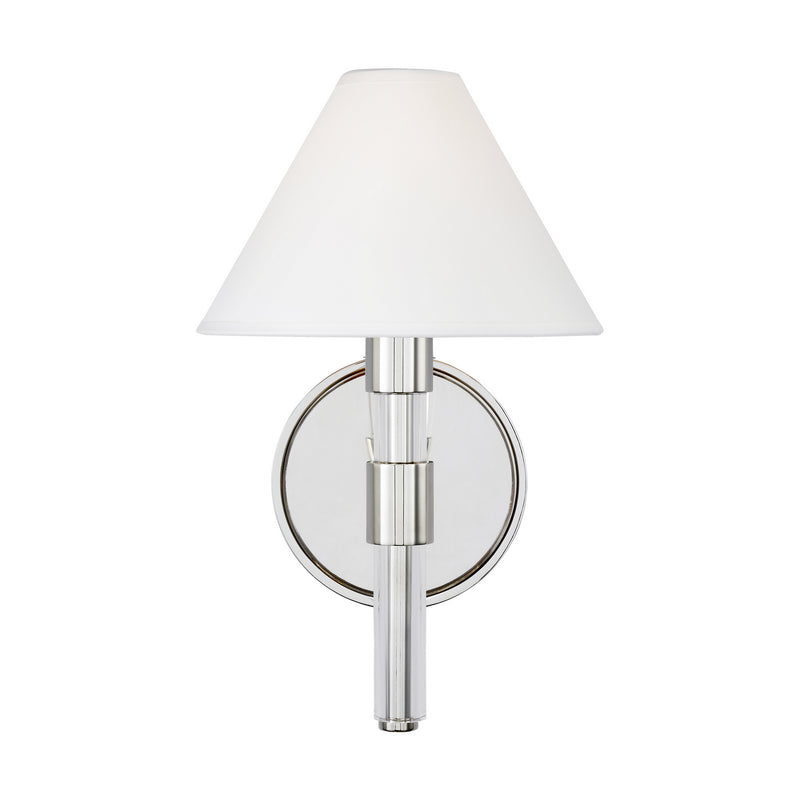 Visual Comfort Studio LW1041PN One Light Wall Sconce, Polished Nickel