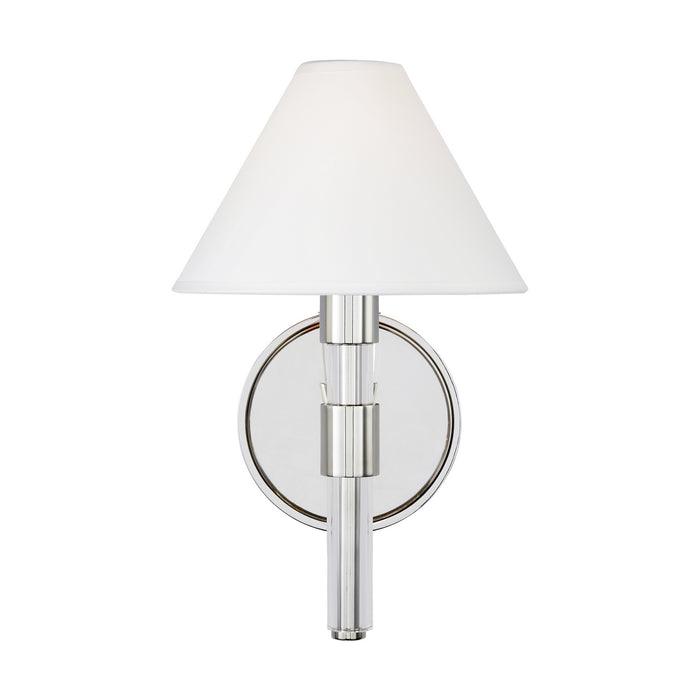 Visual Comfort Studio LW1041PN One Light Wall Sconce, Polished Nickel
