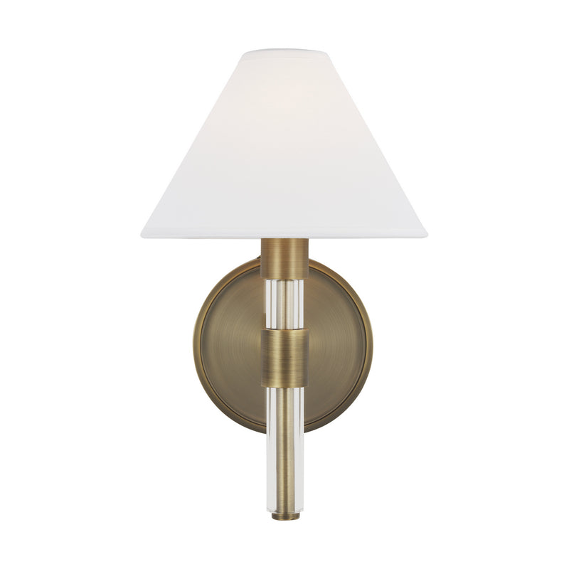 Visual Comfort Studio LW1041TWB One Light Wall Sconce, Time Worn Brass
