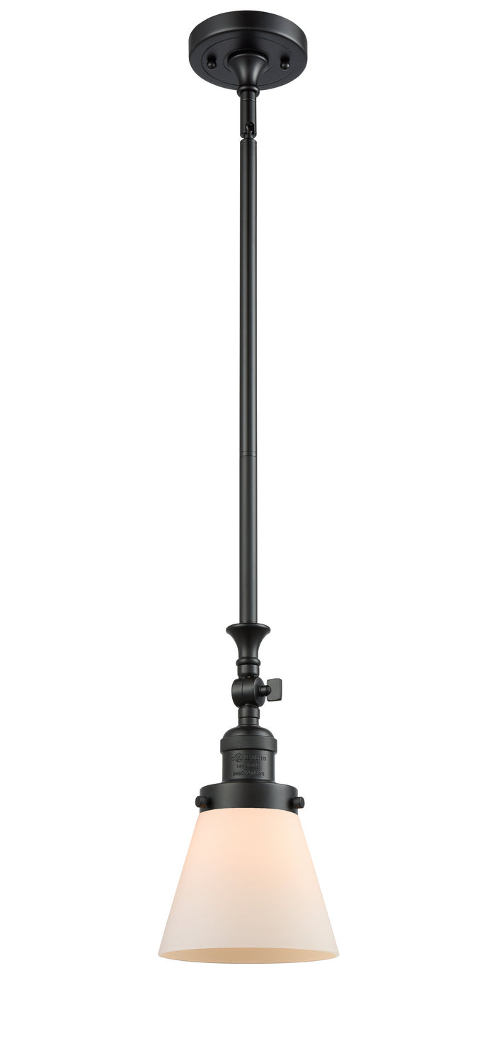 Innovations 206-BK-G61 One Light Mini Pendant, Matte Black