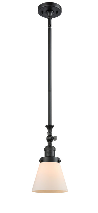 Innovations 206-BK-G61 One Light Mini Pendant, Matte Black