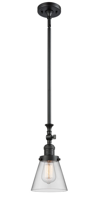 Innovations 206-BK-G62 One Light Mini Pendant, Matte Black