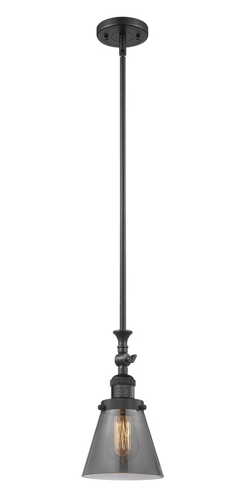 Innovations 206-BK-G63 One Light Mini Pendant, Matte Black