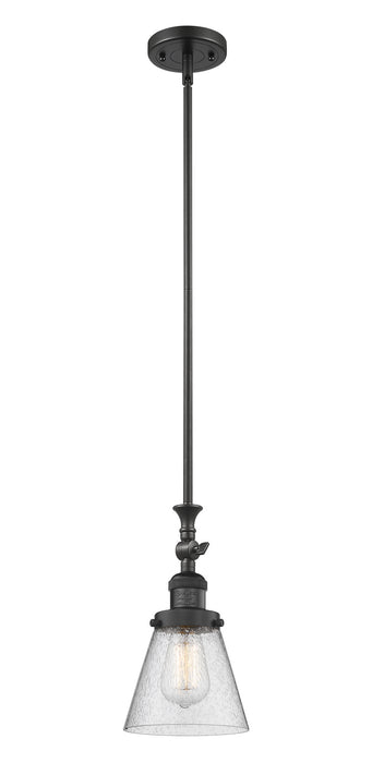 Innovations 206-BK-G64 One Light Mini Pendant, Matte Black
