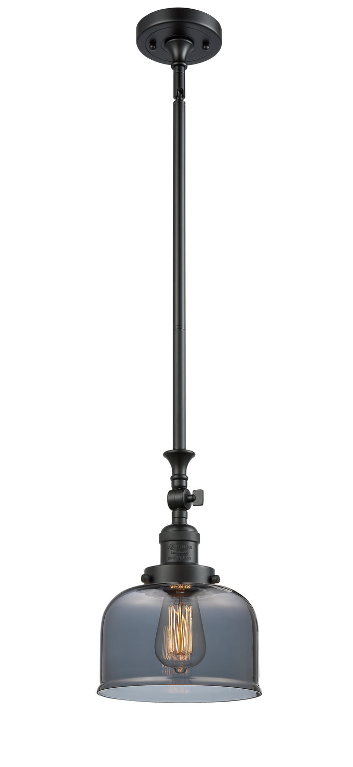 Innovations 206-BK-G73 One Light Mini Pendant, Matte Black