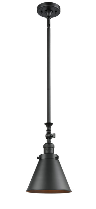 Innovations 206-BK-M13-BK One Light Mini Pendant, Matte Black